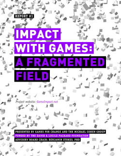 Impact with Games: A Fragmented Field