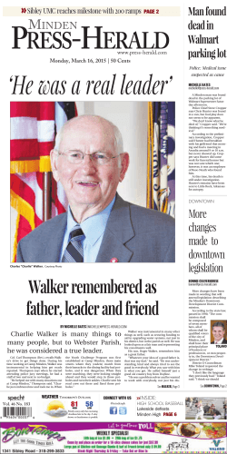 Walker remembered as father, leader and friend