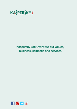 Kaspersky Lab Company Profile - Press Center | Kaspersky Lab