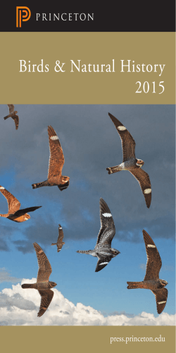 Birds and Natural History - Princeton University Press
