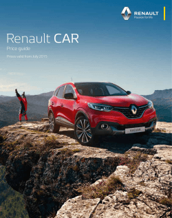 PRICE GUIDE - Renault Press