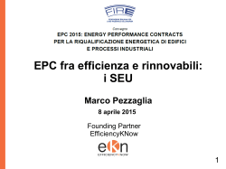 EPC fra efficienza e rinnovabili: i SEU