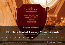 The Only Global Luxury Venue Awards