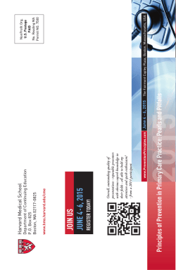 Course Brochure - Principles of Prevention in Primary