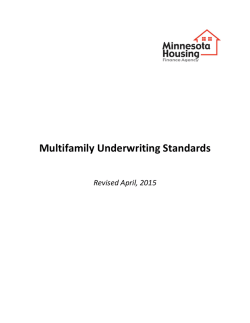 Multifamily Underwriting Standards