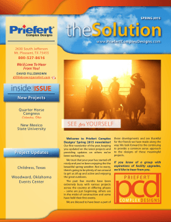 The Solution May 2015 - Priefert Complex Designs
