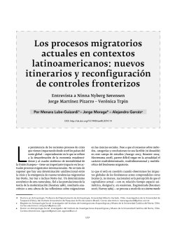 Los procesos migratorios actuales en contextos