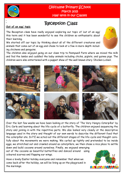 Children`s Newsletter Easter 2015