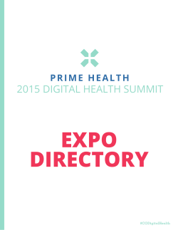 2015 DIGITAL HEALTH SUMMIT