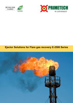 Ejector Solutions for Flare gas recovery E-2500 Series