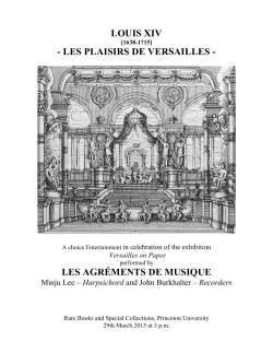 LOUIS XIV - LES PLAISIRS DE VERSAILLES