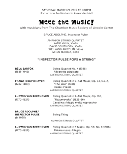 Meet the Music! - Princeton University Concerts