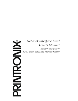 Integrated Network Interface Card User`s Manual