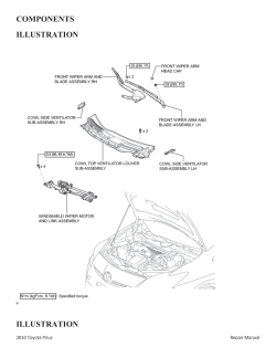 2010 Toyota Prius Repair Manual - wiper motor removal