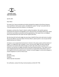 ISBA Letter to the Editor, Judicial Integrity â PDF