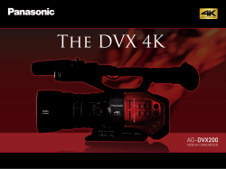 The new AG-DVX200 4K Camcorder brochure