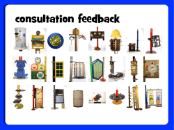 Lecture 13: Consultation Feedback
