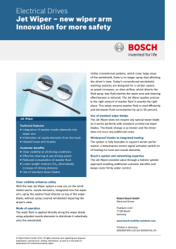 Datasheet (PDF 130.79 kB) - Bosch Mobility Solutions