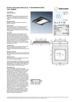 Product information Mirona QL T LED12000-840 ETDD TOC