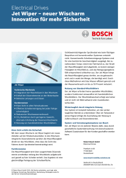 Datenblatt (PDF 137,66 kB) - Bosch Mobility Solutions