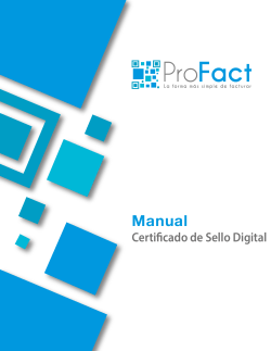 Manual Certificado de sello digital