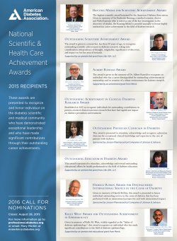 National Scientific & Health Care Achievement Awards
