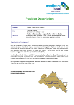 Position Description - Health Providers