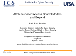 Attribute-Based Access Control Models and