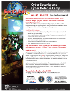 Cyber Security and Cyber Defense Camp