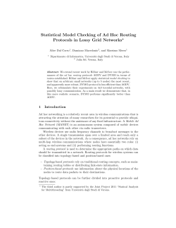 Statistical Model Checking of Ad Hoc Routing Protocols in Lossy