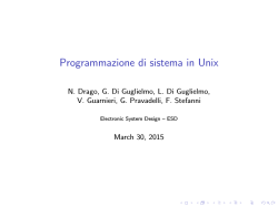 Programmazione di sistema in Unix