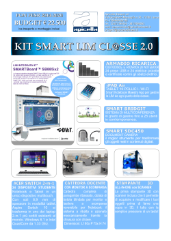 kit smart lim cl@sse 2.0 cattedra docente - Progetti