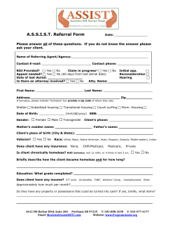 A.S.S.I.S.T. Referral Form