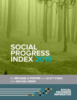 SOCIAL PROGRESS INDEX 2015 - Progreso Social Imperativo