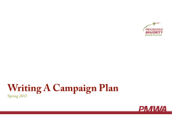 3 - Campaign Plan copy - Progressive Majority Washington
