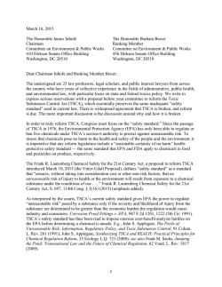 sent this letter - Center for Progressive Reform