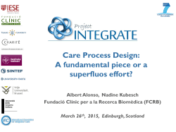 Care Process Design: A fundamental piece or a