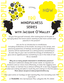 Tru Mindfulness with Jackie 2015