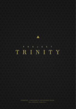 Brochure - Project Trinity Project Trinity