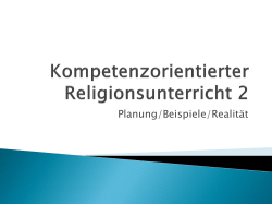 Kompetenzorientierter Religionsunterricht 2