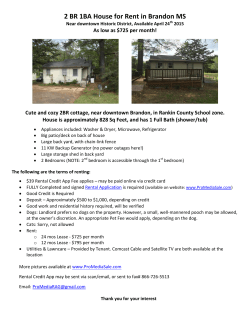 2 BR 1BA House for Rent in Brandon MS