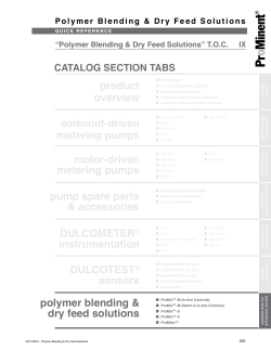 Polymer Catalog Section