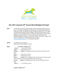 Star 105.7 presents 10 Annual West Michigan Pet