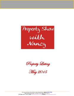 May 2015 Property Listing