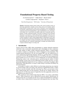 Foundational Property-Based Testing - Prosecco