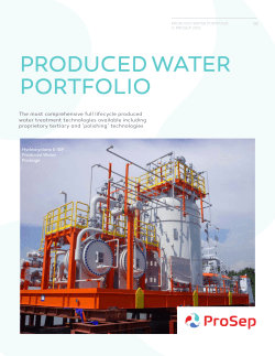 PRODUCED WATER PORTFOLIO