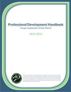 Professional Development Handbook
