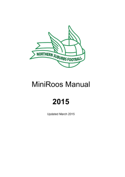 MiniRoos Manual 2015