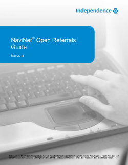 NaviNet Open Referrals Guide