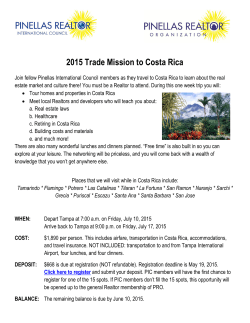 2015 Trade Mission to Costa Rica
